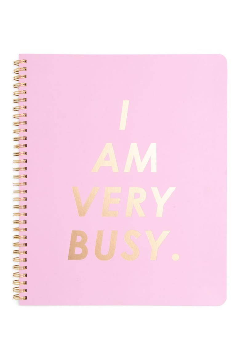 'Rough Draft - Large' Notebook, Main, color, I AM VERY BUSY