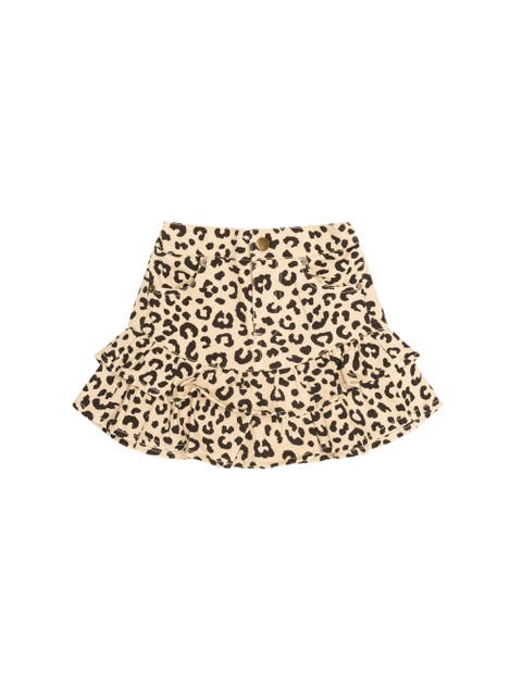 Leopard Frill Skirt