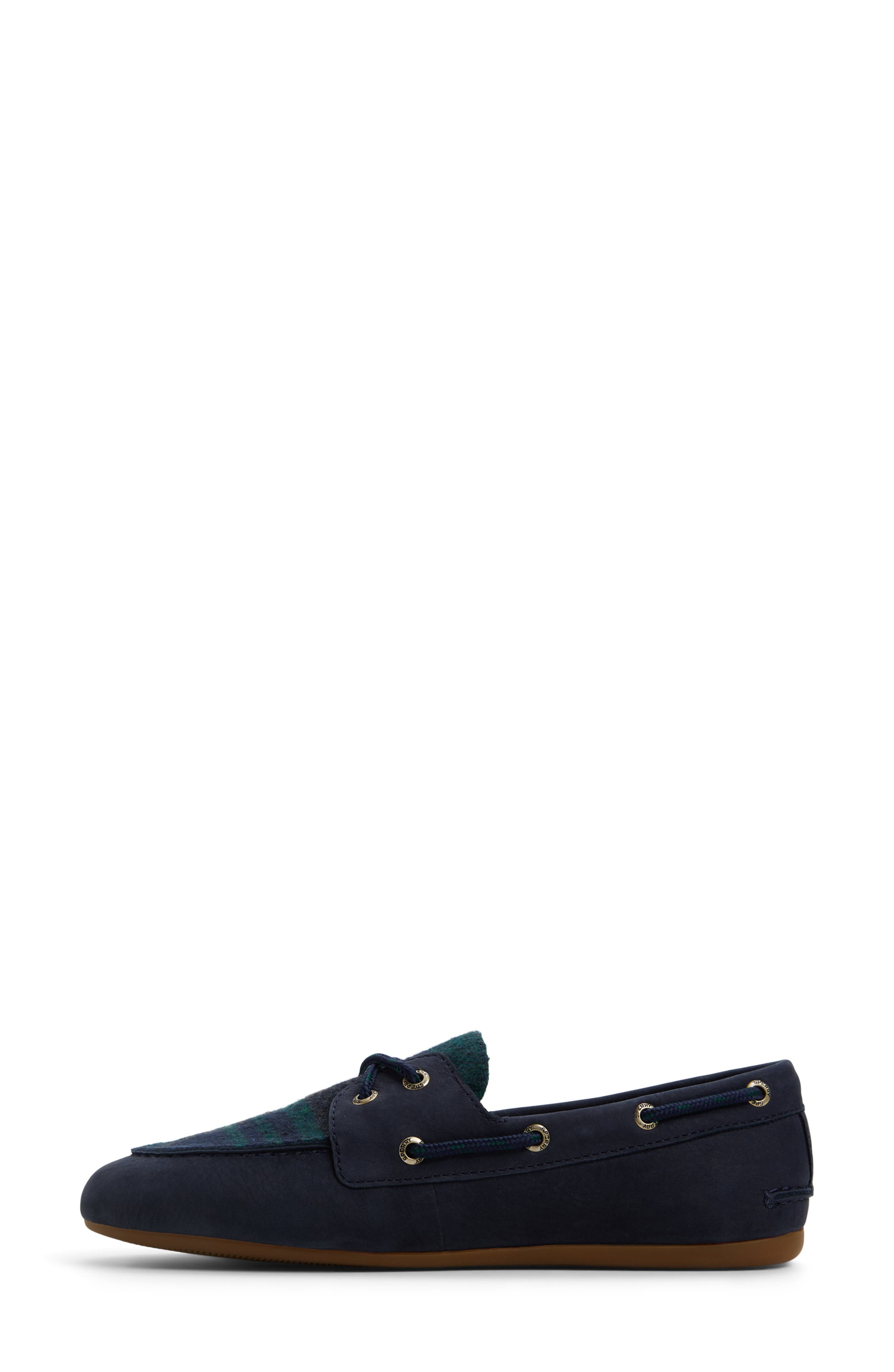 Sperry Slim Boat Shoe, Alternate, color, Navy Multi