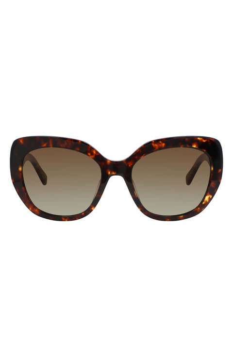 winslet 55mm polarized cat eye sunglasses
