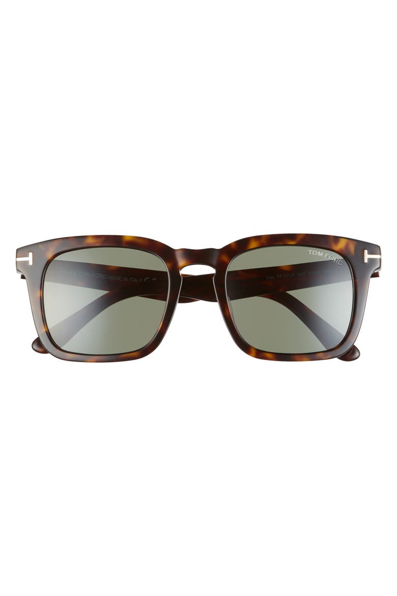 Dax 50mm Square Sunglasses, Alternate, color, HAVANA/ GREEN