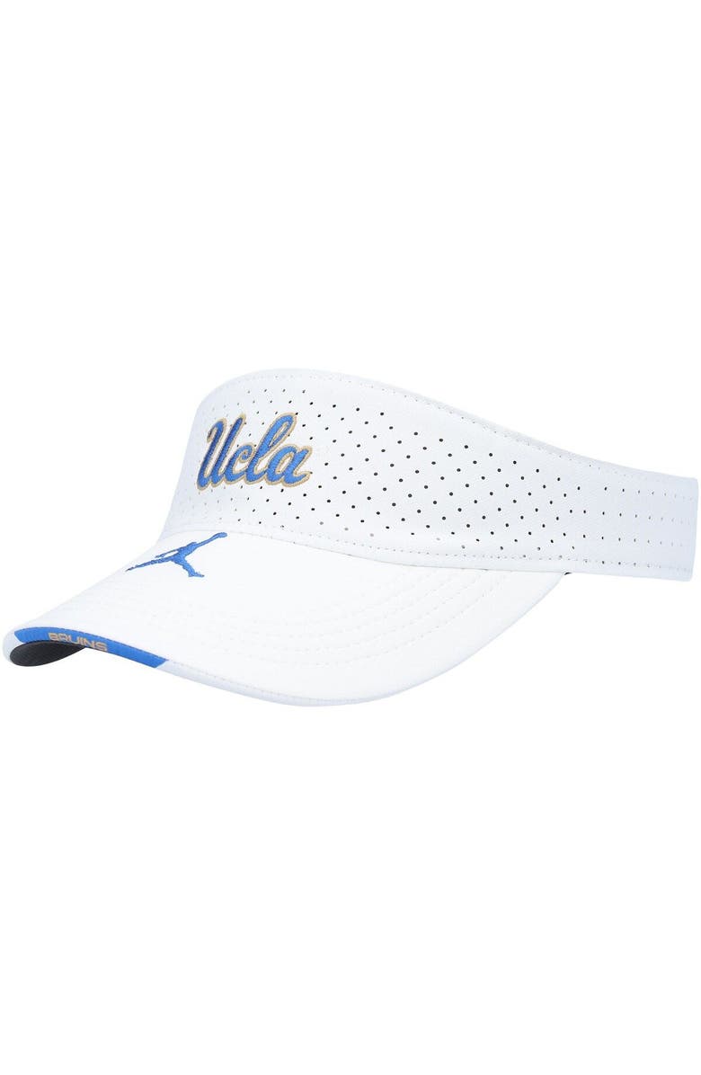 Jordan Brand Men's Jordan Brand White UCLA Bruins 2021 Sideline Performance Visor, Main, color, 