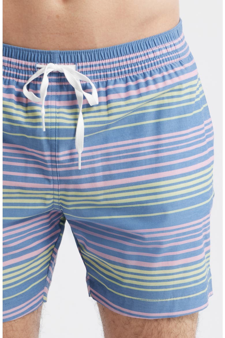 The Blossom Bands 5.5-Inch Swim Trunks, Alternate, color, DUSTY BLUE