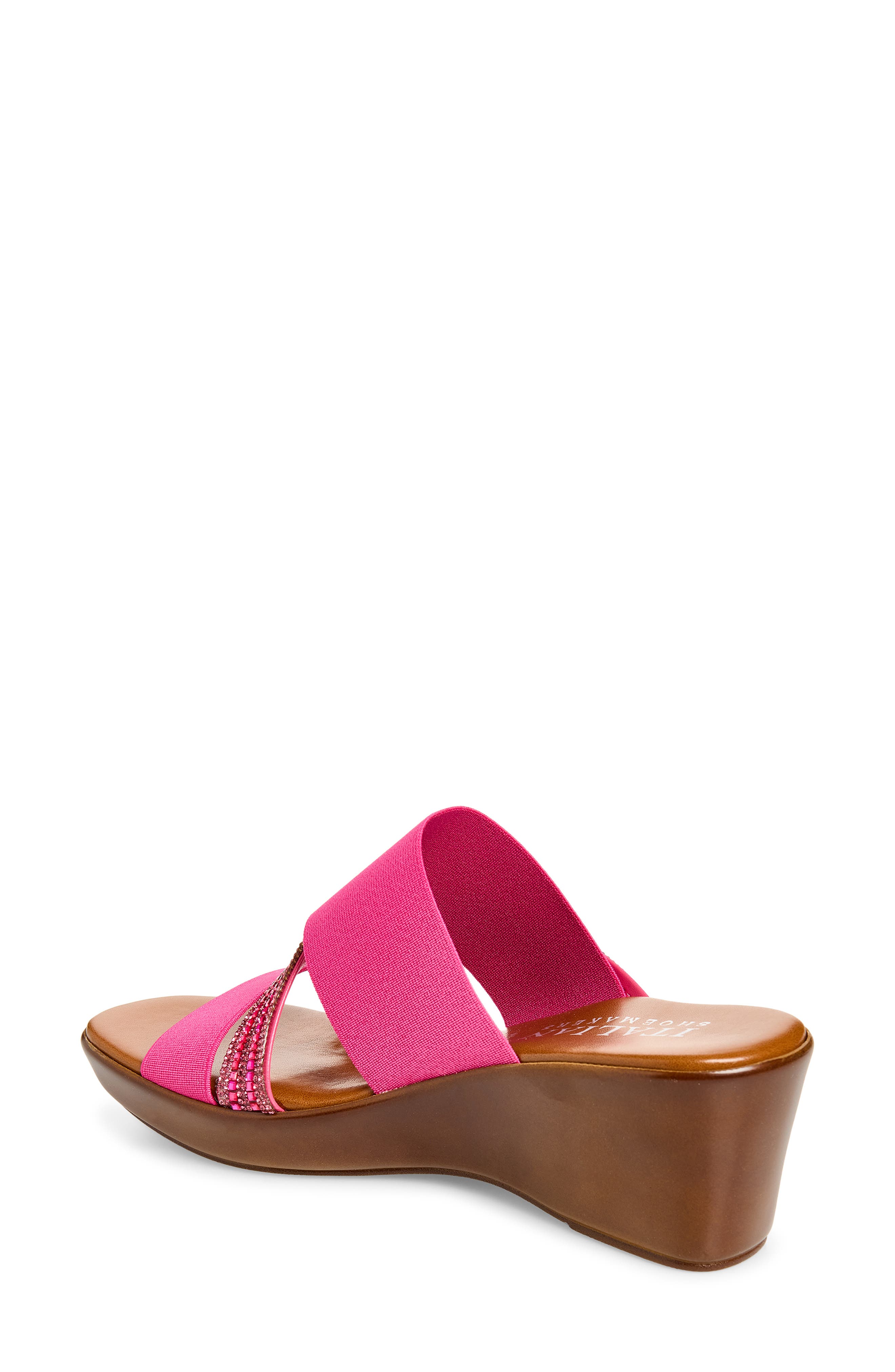 ITALIAN SHOEMAKERS Boom Wedge Sandal, Alternate, color, Fuchsia