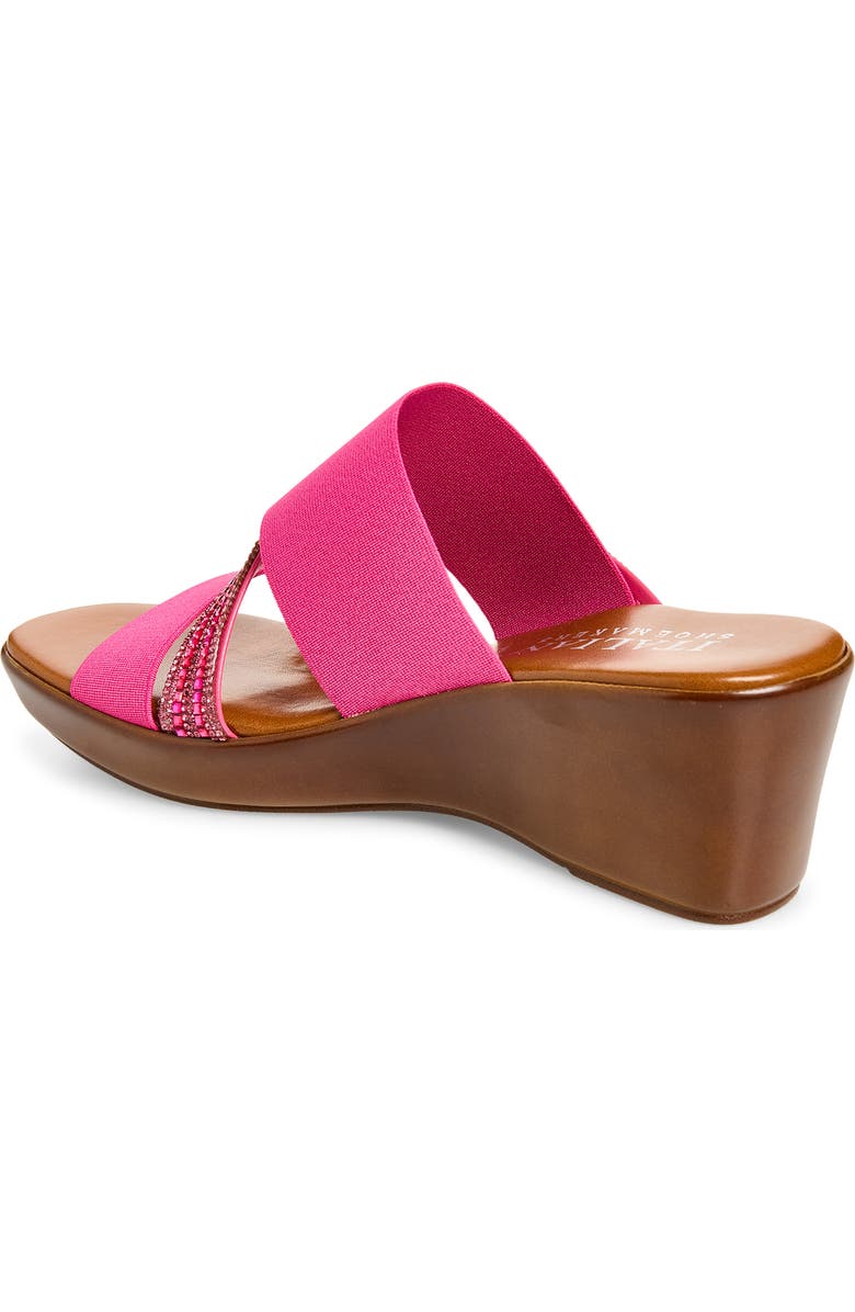 ITALIAN SHOEMAKERS Boom Wedge Sandal, Alternate, color, Fuchsia