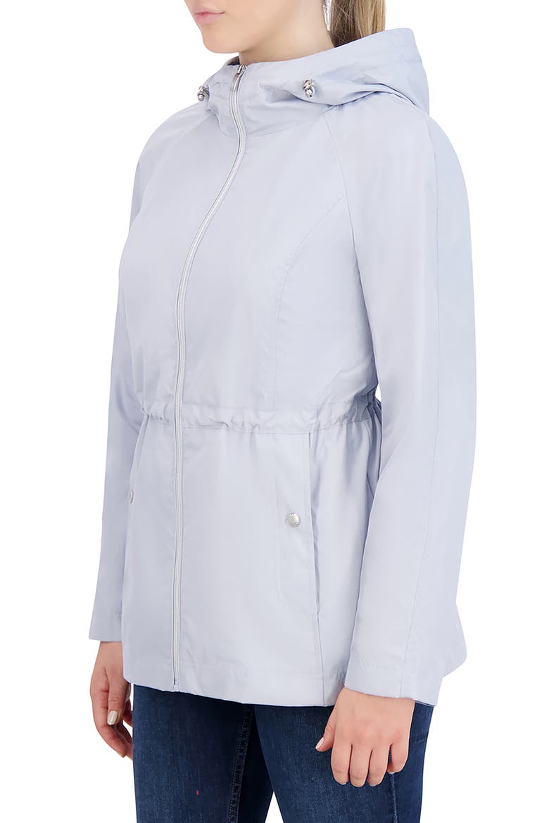 Travel Packable Hooded Rain Jacket, Alternate, color, MIST