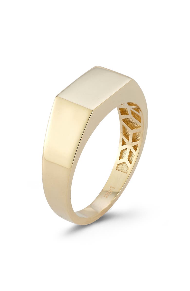 Ember Fine Jewelry Signet Ring, Main, color, Gold