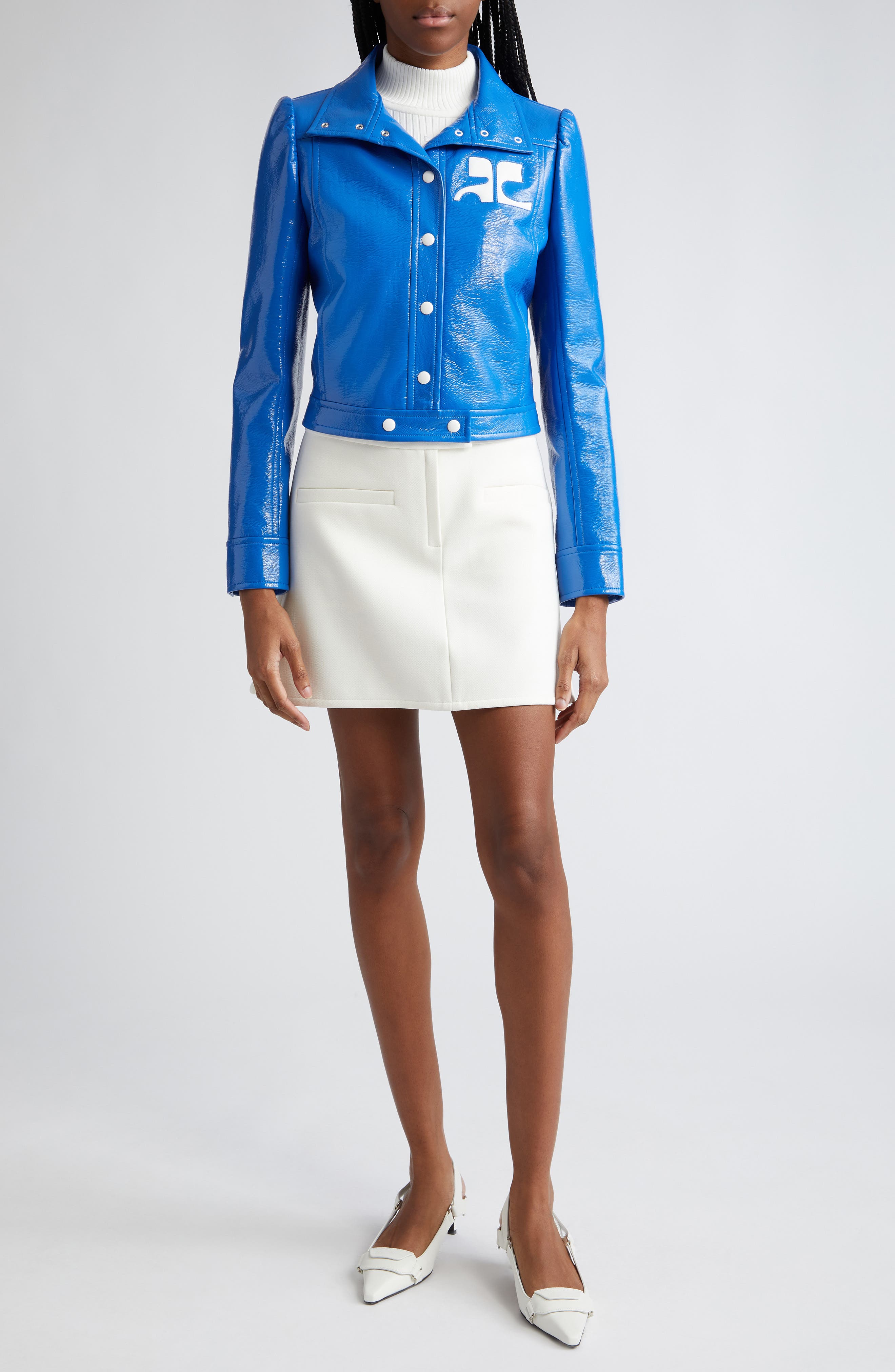 Mock Neck Rib Sweater - image 4