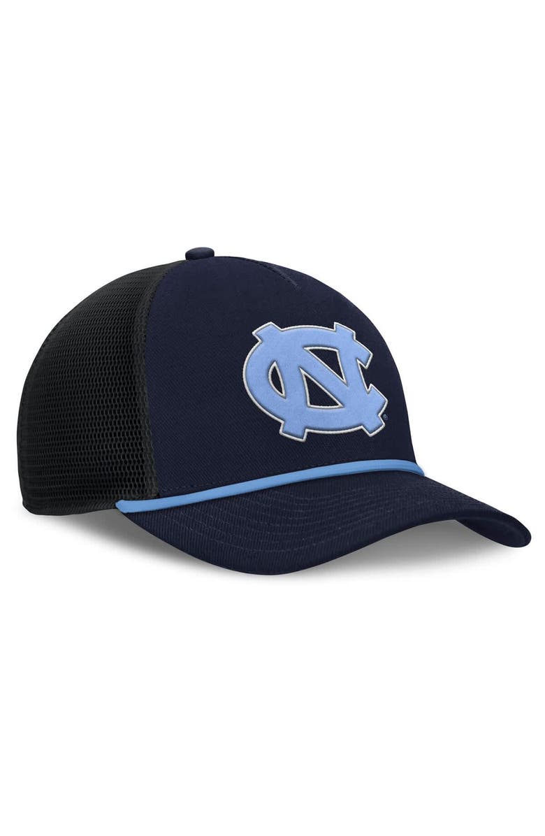 Jordan Brand Men's Jordan Brand Navy North Carolina Tar Heels Rise Primetime Trucker Adjustable Hat, Alternate, color, Navy