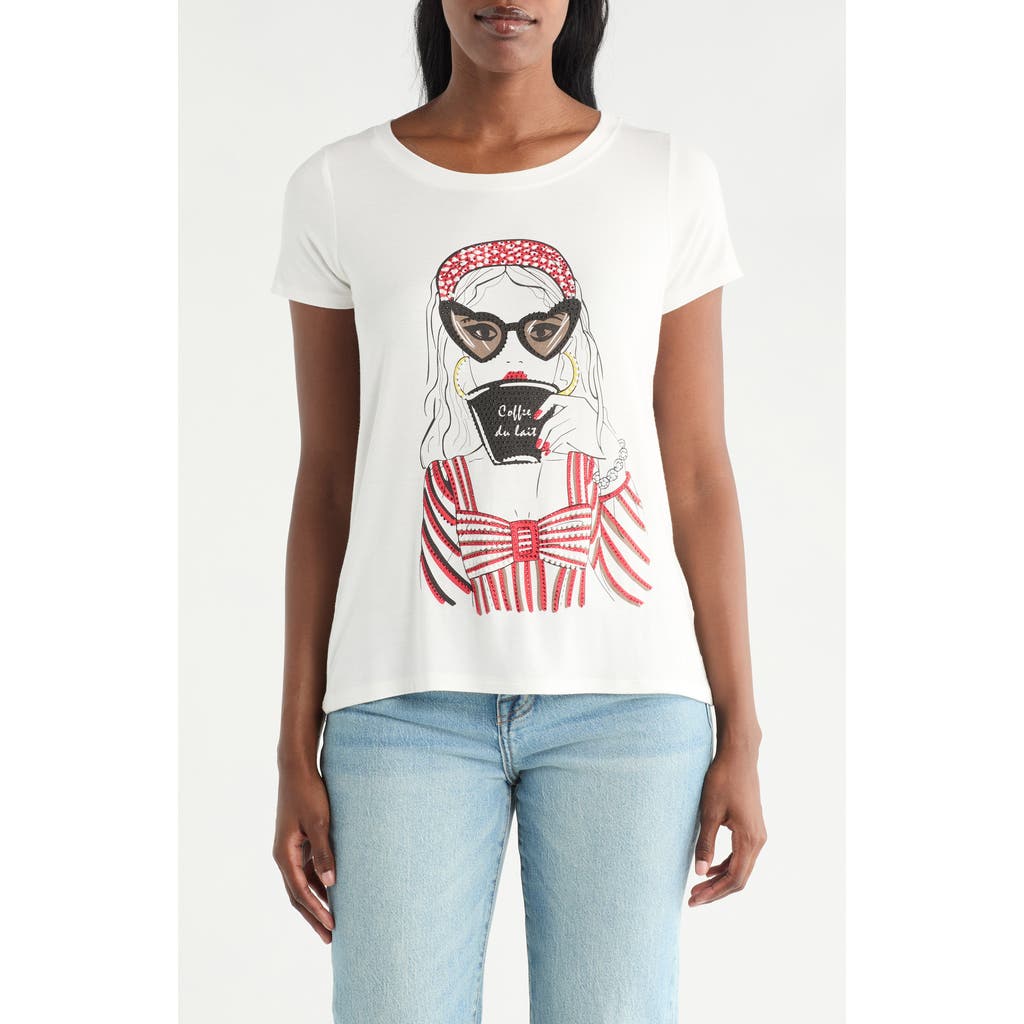 Cyrus Coffee Graphic T-shirt In White