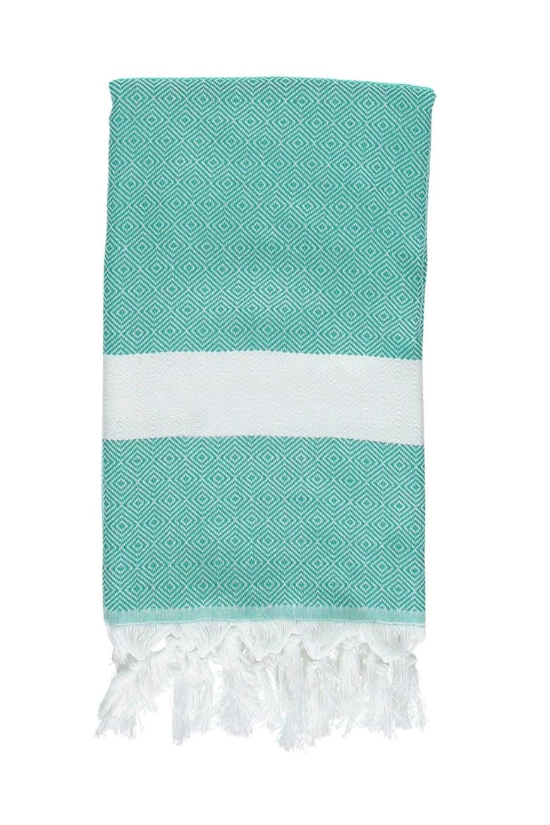 Charleston Stripe Turkish Cotton Beach Towel, Alternate, color, Navy Blue