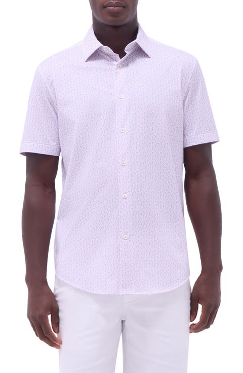 Miles OoohCotton® Floral Short Sleeve Button-Up Shirt