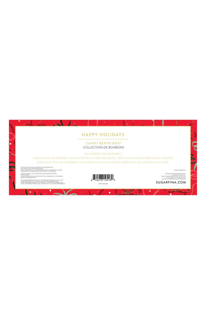 sugarfina 2-Pack Happy Holidays 3-Piece Candy Bento Boxes, Alternate, color,