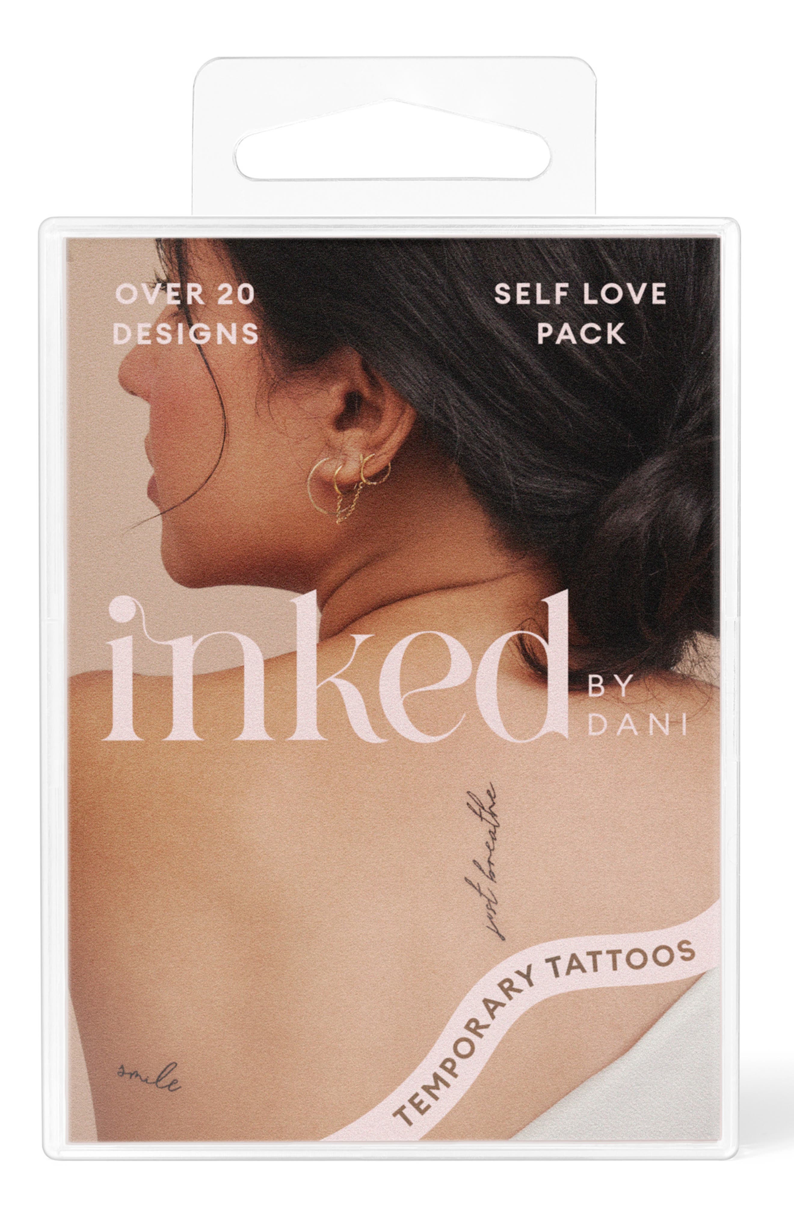 INKED by Dani Self Love Pack Temporary Tattoos in None at Nordstrom