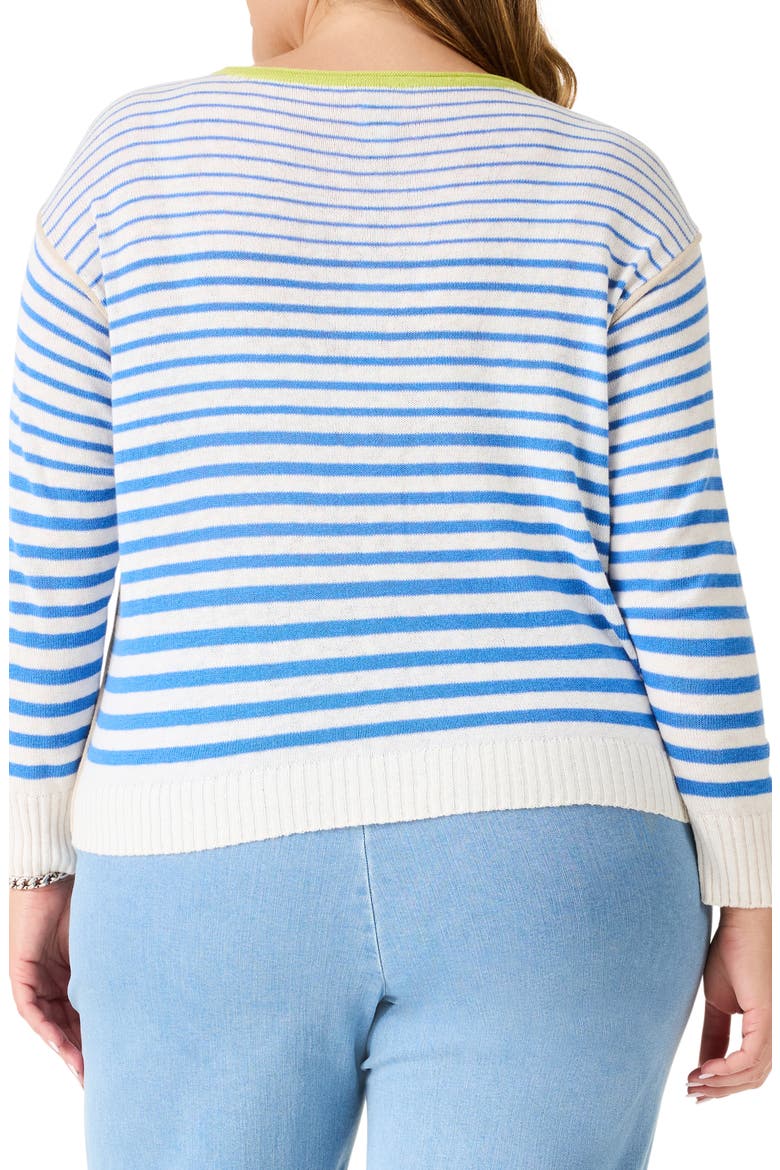 Supersoft Striped Up Sweater, Alternate, color, BLUE MULTI