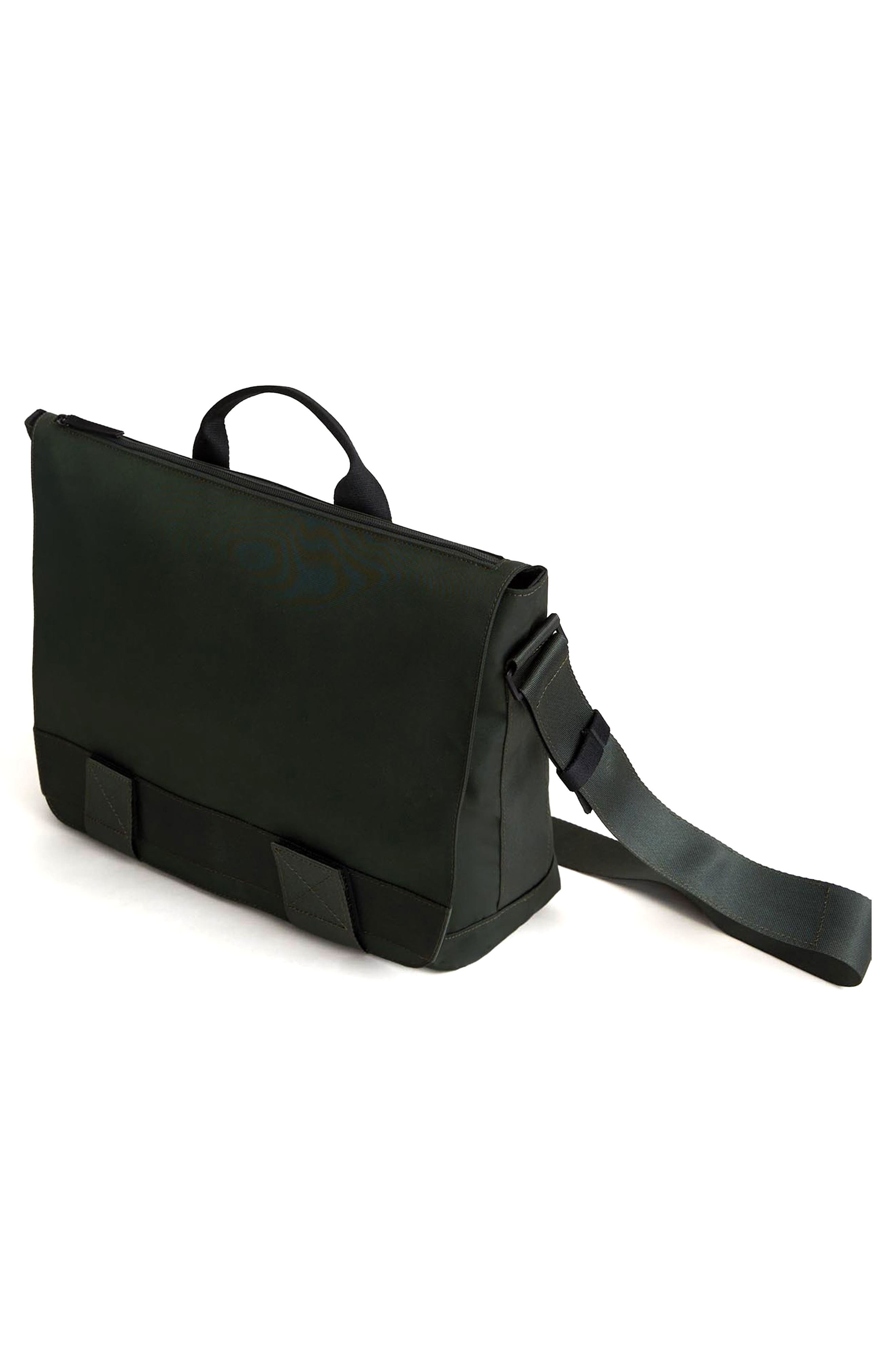 WANT Les Essentiels Kallman Messenger Bag, Alternate, color, Spruce Eco Nylon/ Black