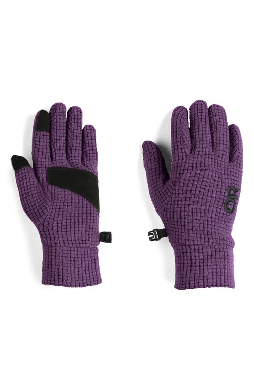 Outdoor Research Trail Mix Fleece Gloves In Purple