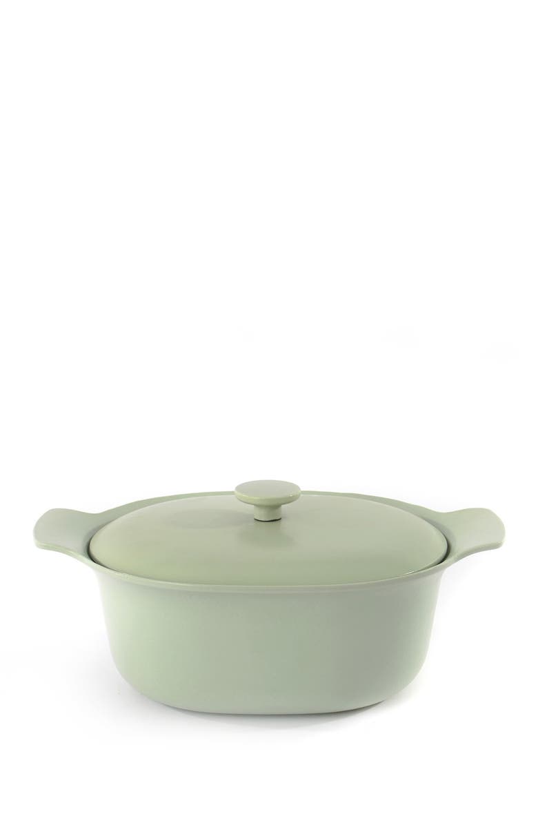 BergHOFF Ron Cast Iron Green Covered 5.5 qt. Casserole, Alternate, color, Multi
