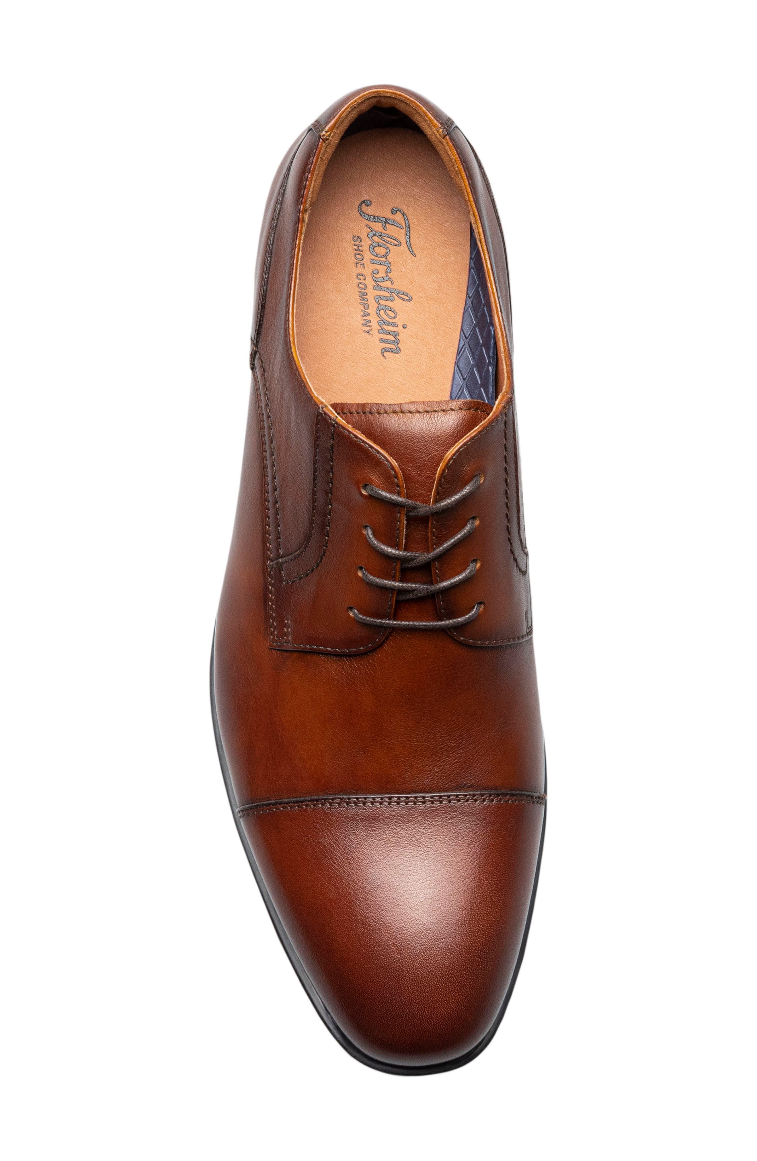 Pregamo Cap Toe Derby, Alternate, color, COGNAC