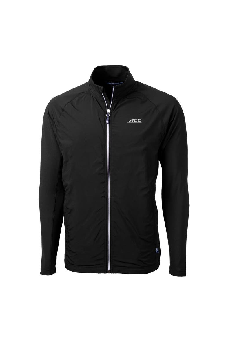 Cutter & Buck Men's Cutter & Buck  Black ACC Gear Adapt Eco Knit Hybrid Recycled Full-Zip Jacket, Alternate, color, 