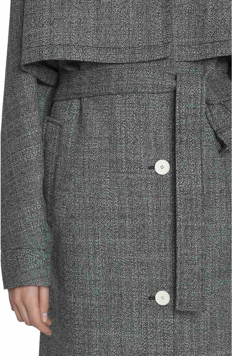 Lanvin Wool Trench Coat, Alternate, color, 
