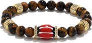 EYE CANDY LOS ANGELES Bradley Pavé Beaded Stretch Bracelet