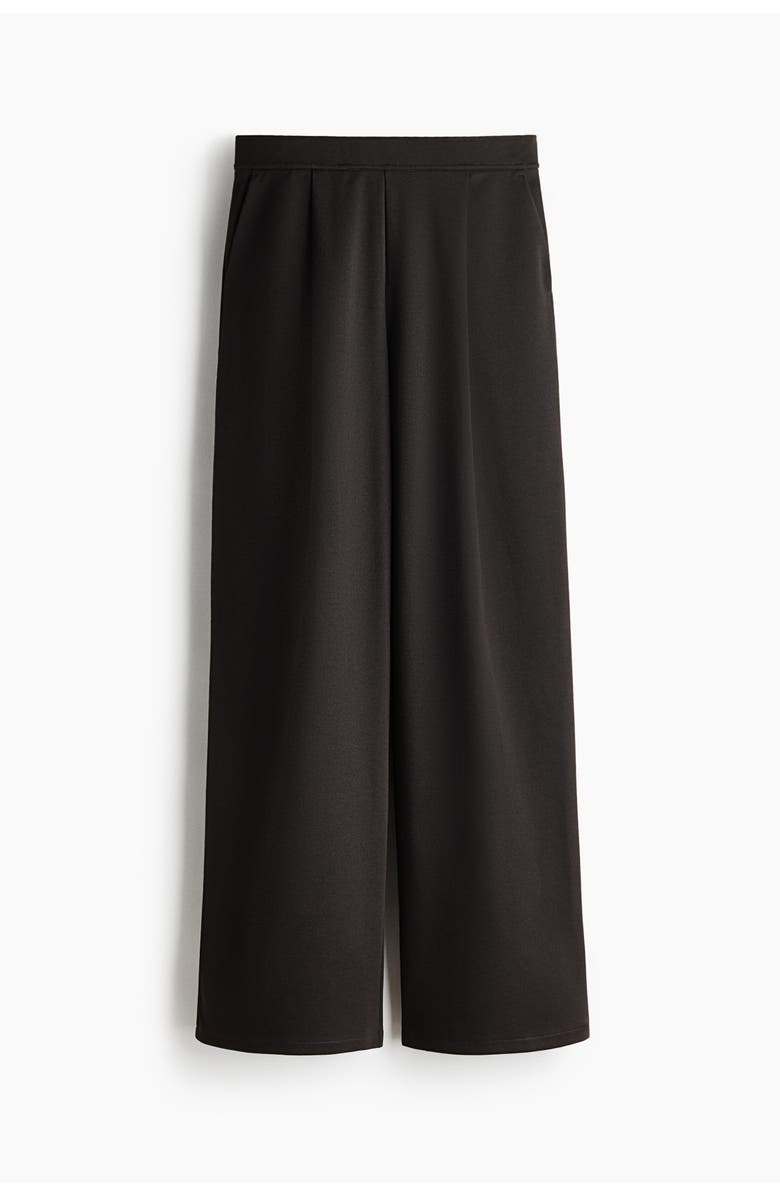 H&M Wide Trousers, Main, color, Dark Brown