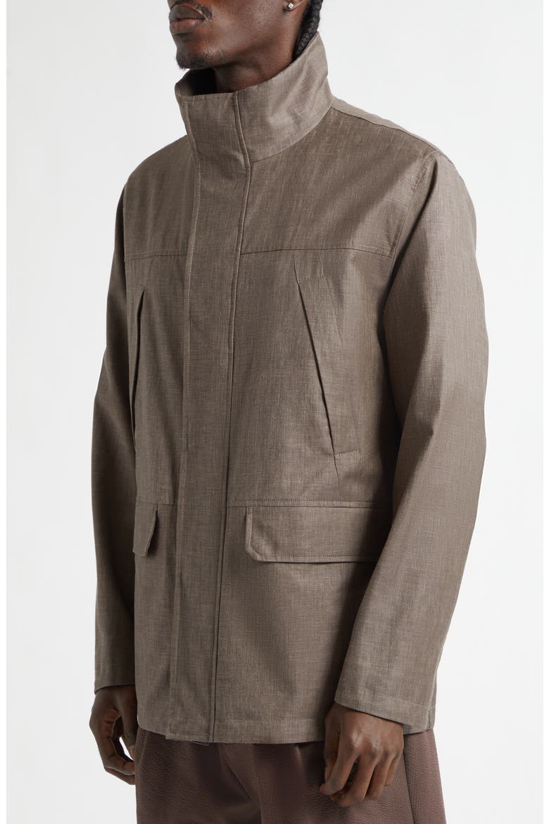 Storm System Long Jacket, Alternate, color, TAUPE
