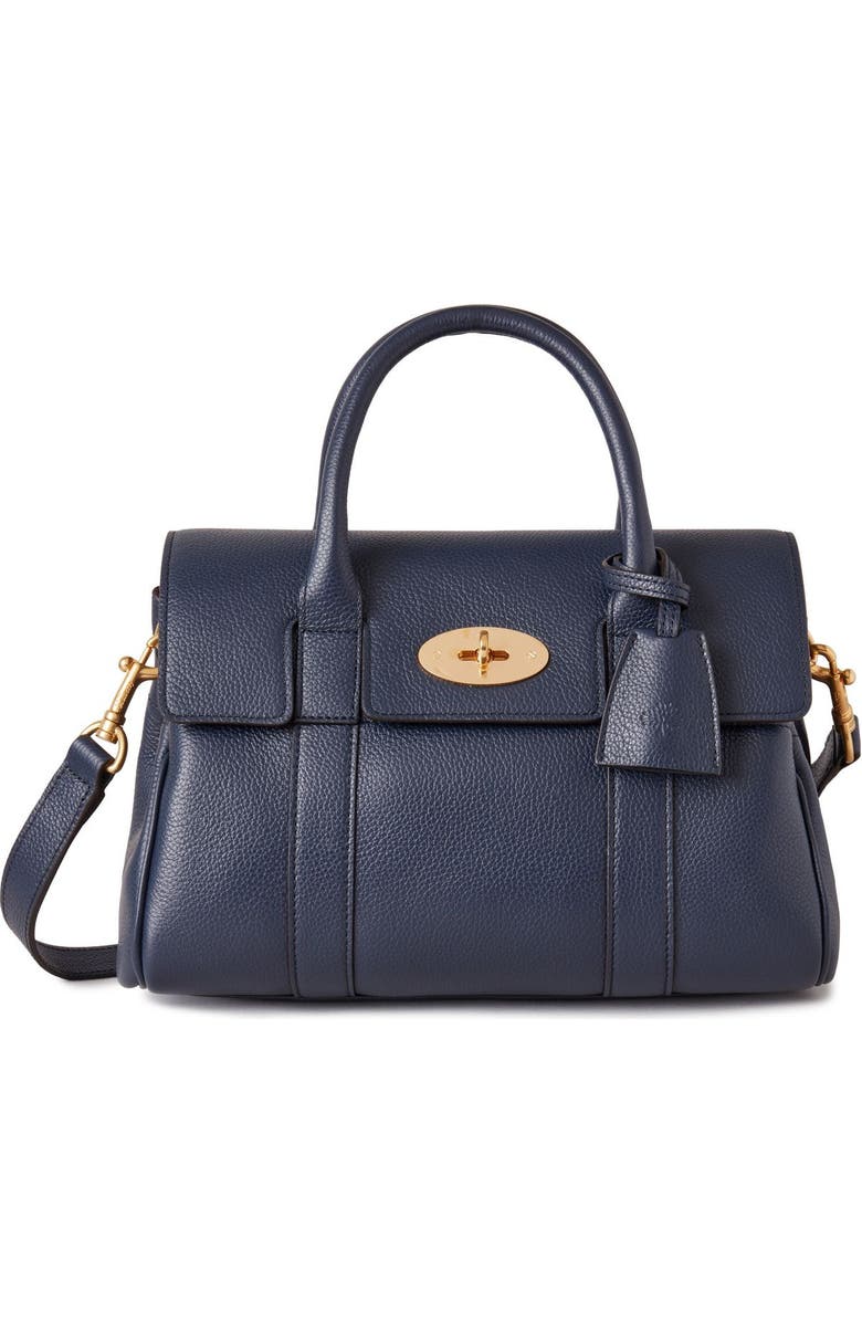 Mulberry Small Bayswater Satchel, Main, color, Night Sky