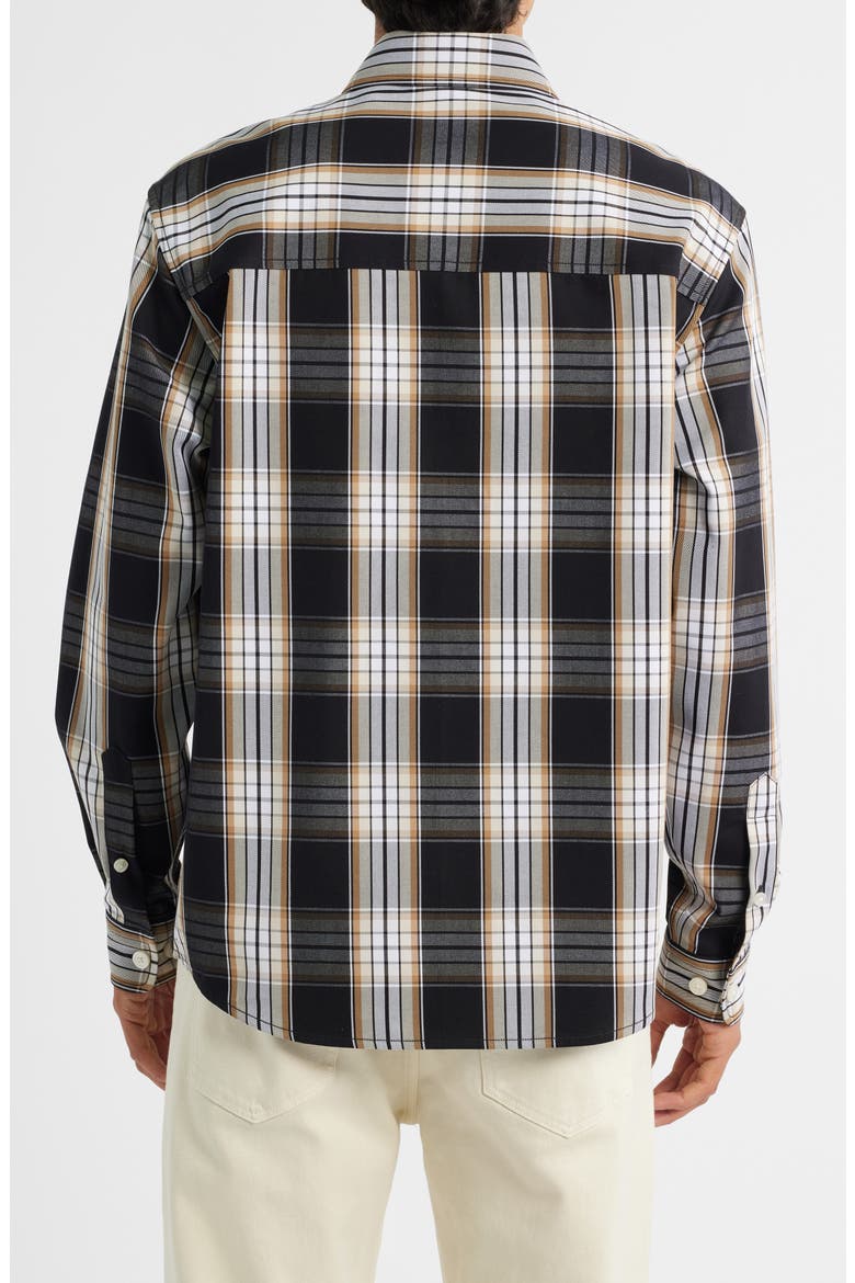 Owen Plaid Button-Up Shirt, Alternate, color, MEDIUM BEIGE