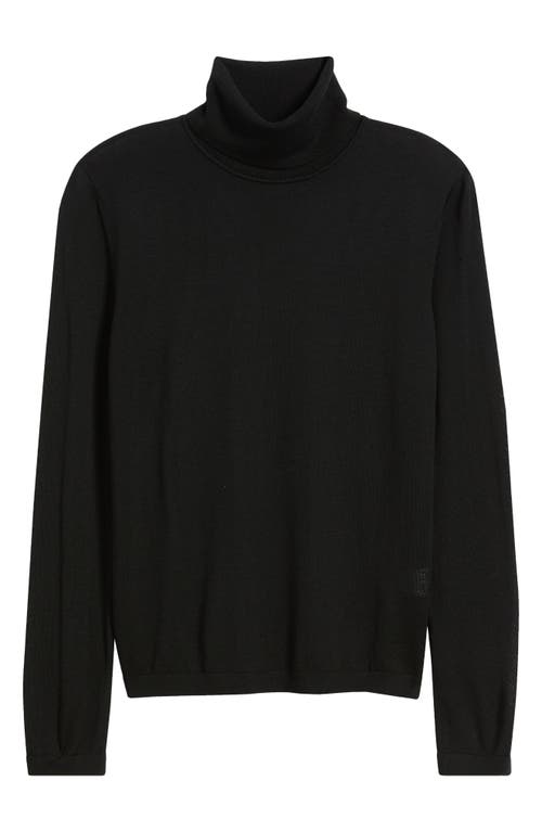 Mavi Jeans Turtleneck Wool Sweater In Black