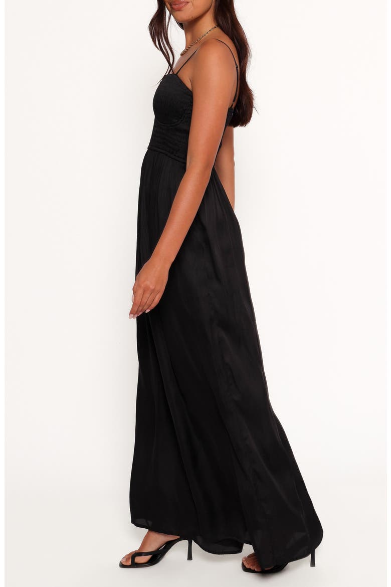 Karlie Sleeveless Wide Leg Jumpsuit, Alternate, color, BLACK