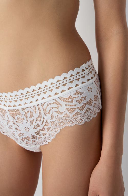 Etam Dream Lace Briefs In Ecru