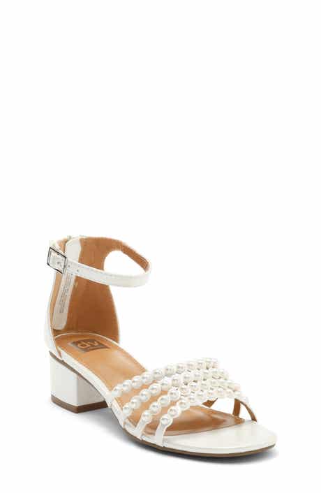 DV by Dolce Vita Kids' Gabbi Faux Pearl Sandal