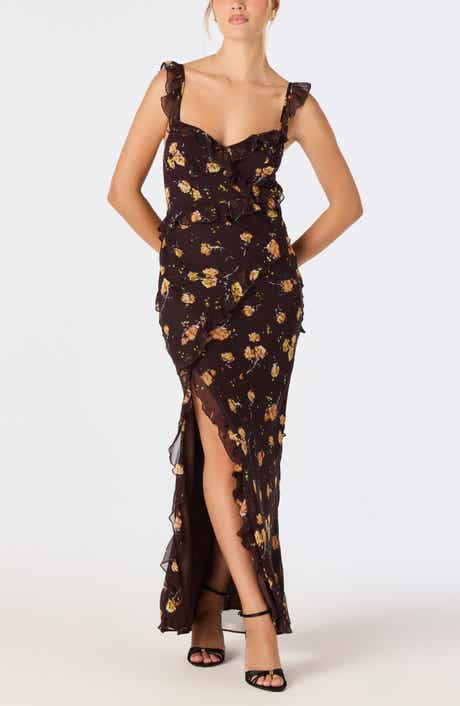 Aleah Floral Ruffle Maxidress
