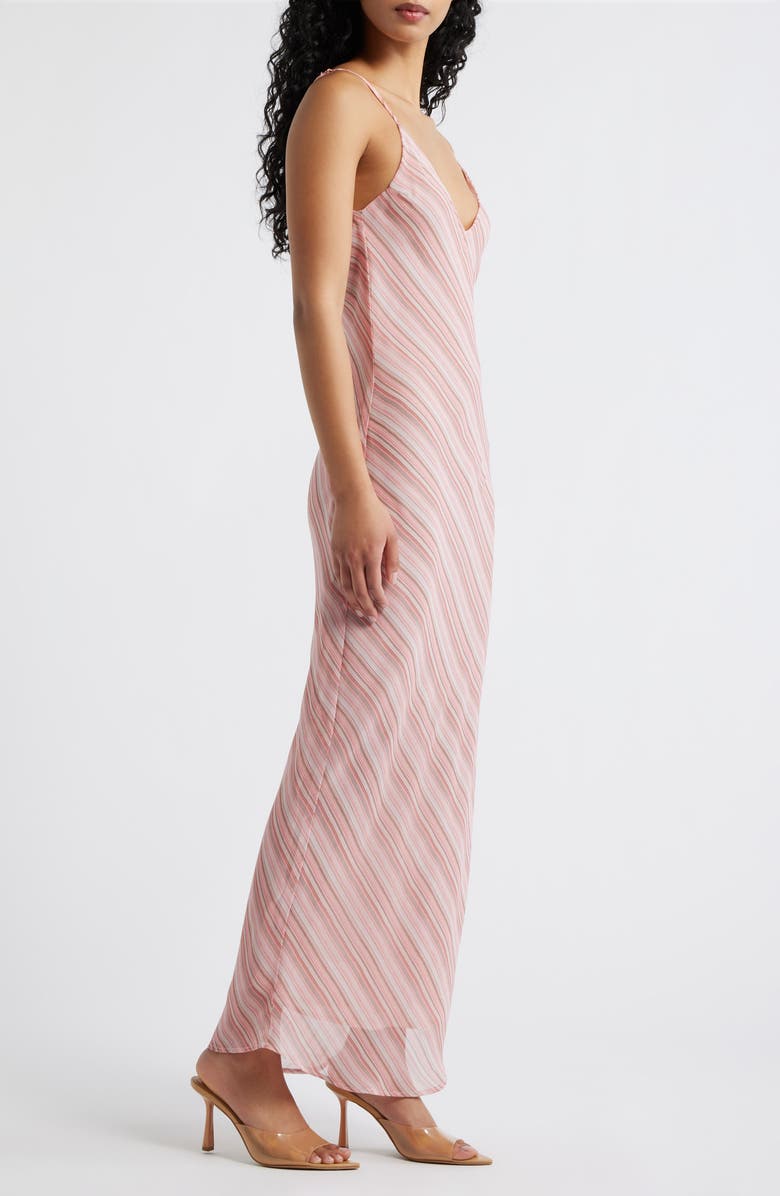 Bella Venice The Jordan Stripe Maxi Slipdress, Alternate, color, Pink Stripe