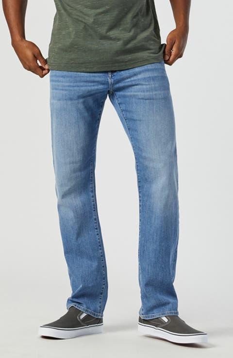 Zach Straight Leg Jeans (Light Brushed Tucson)