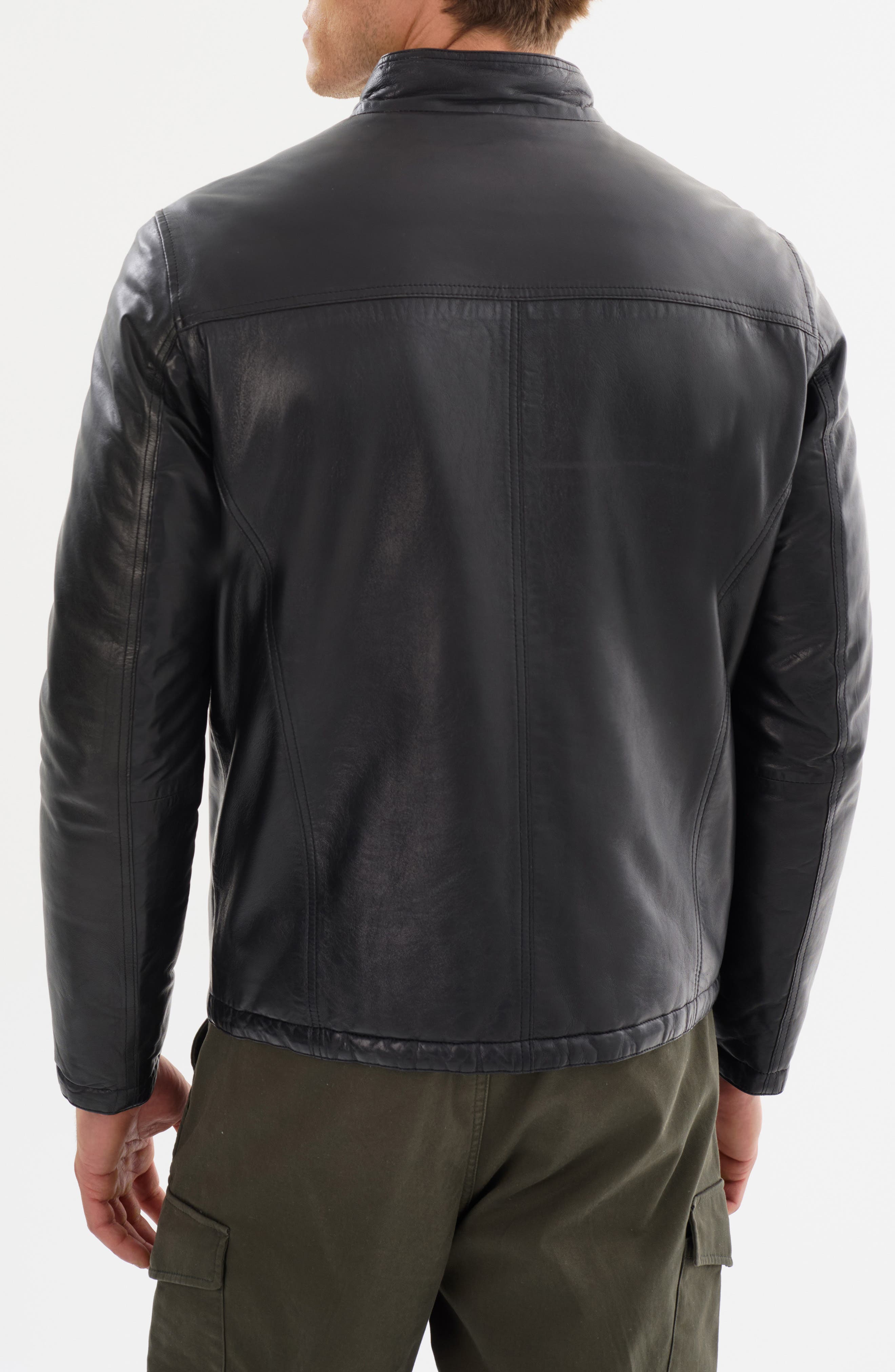 Leather Reversible Puffer Jacket - image 2