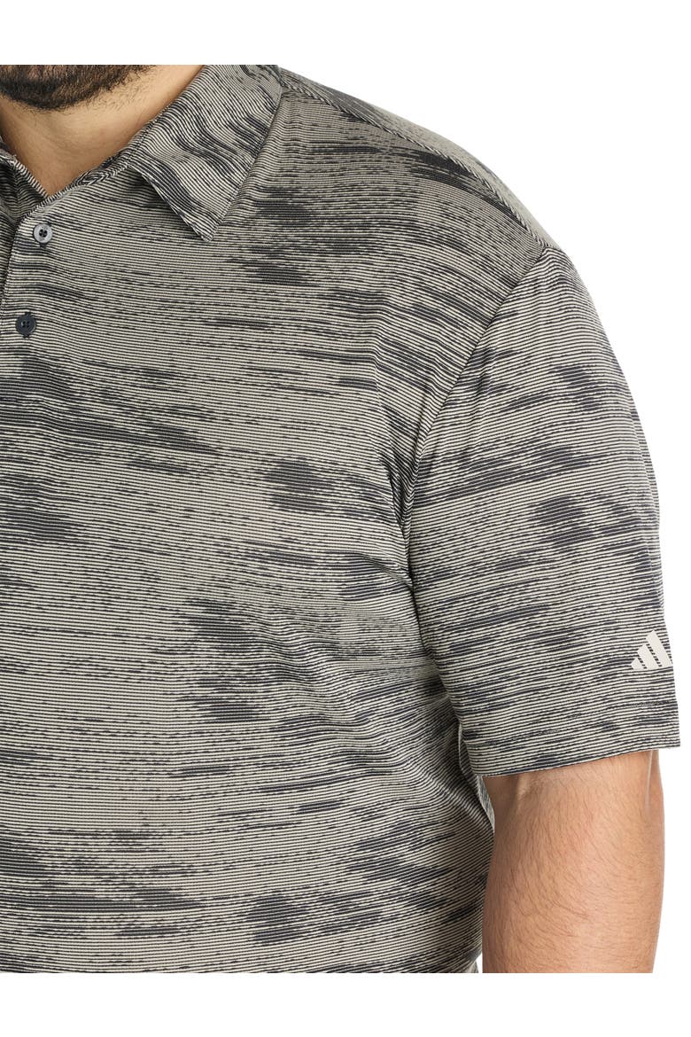 Big & Tall Ultimate Textured Stripe Polo Shirt, Alternate, color, BLACK