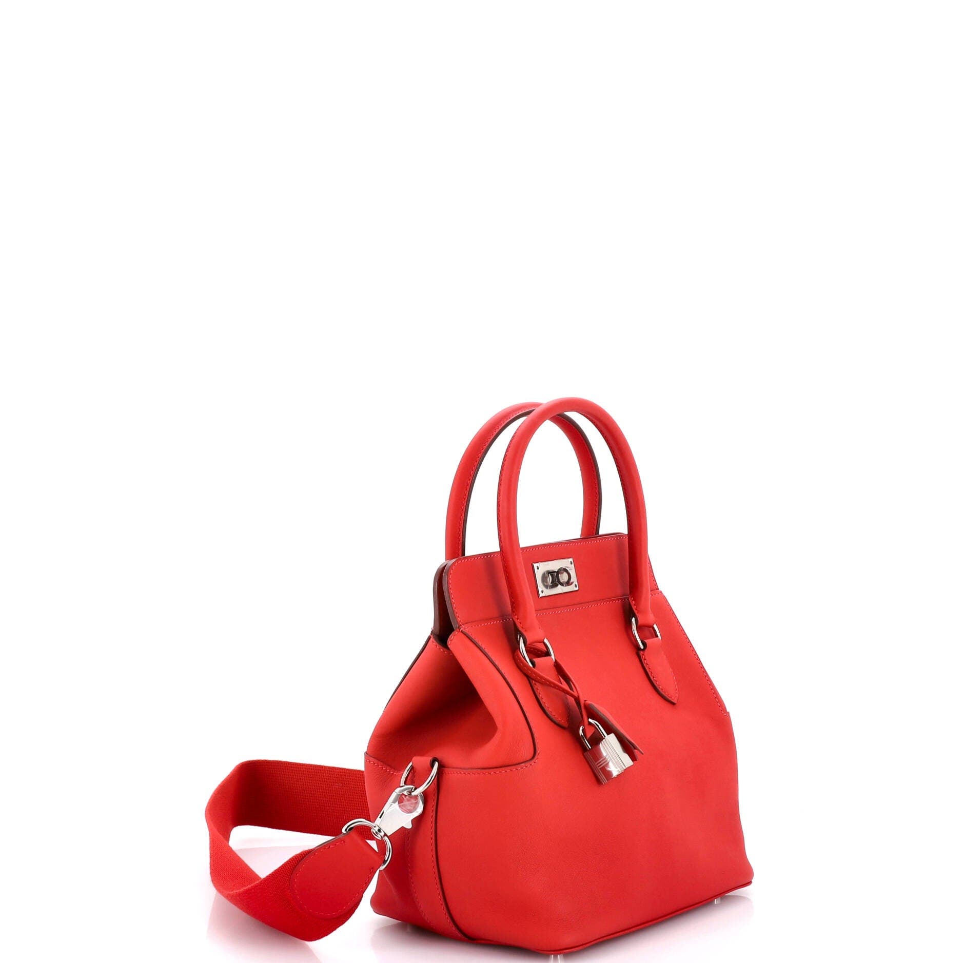 Pre-Owned Hermes Toolbox Bag Swift 20, Alternate, color, Rouge Casaque