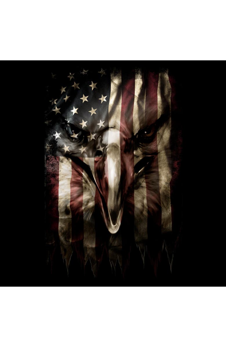 Lost Gods Men's Lost Gods American Flag Eagle Graphic T-Shirt, Alternate, color, Black