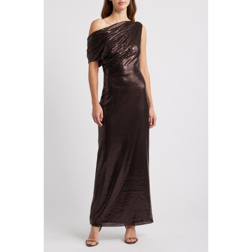 Sonya Moda Layan Sequin Gown In Midnight Desert