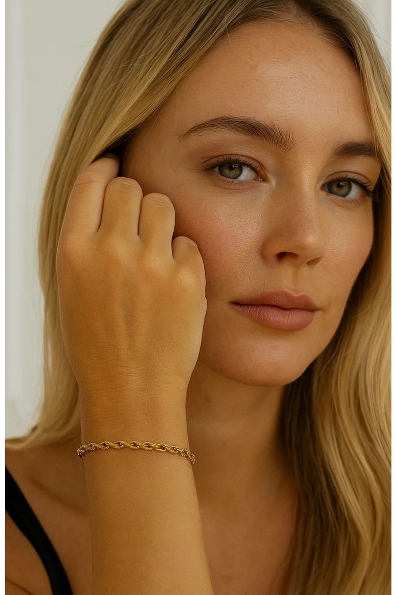 Elegant Gold Rope Bracelet, Alternate, color, Gold