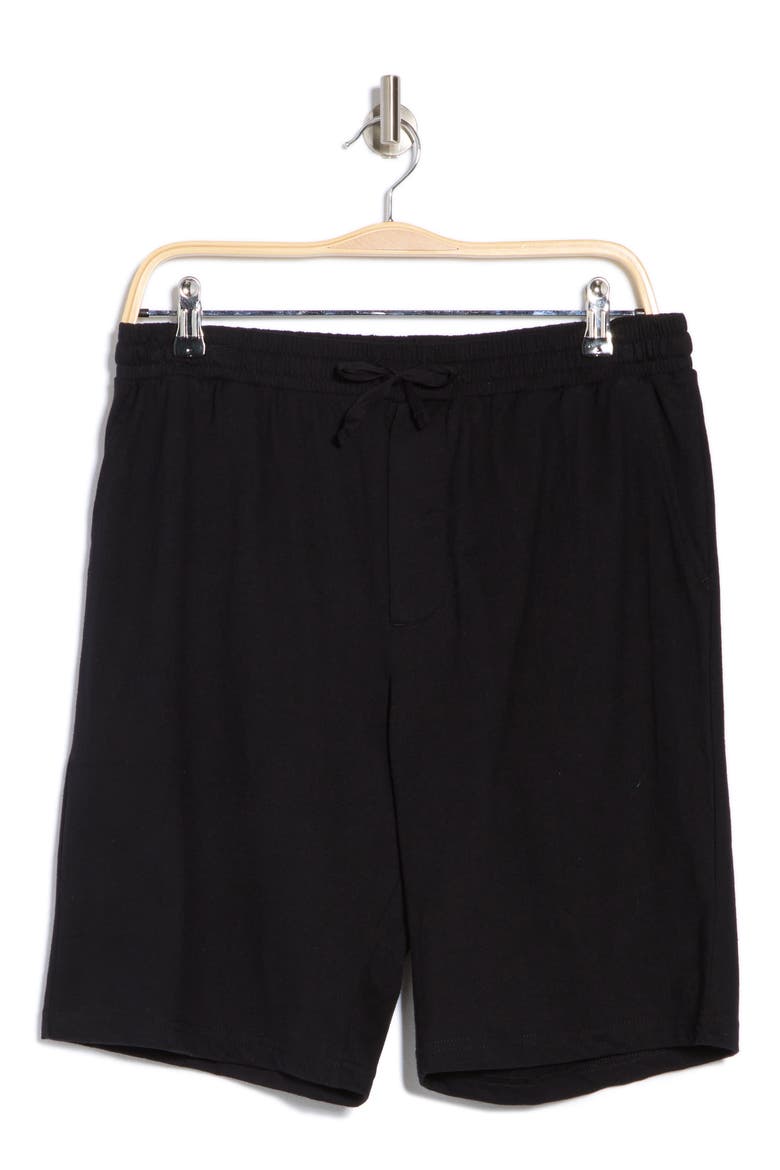 Cotton Basic Sleep Shorts, Alternate, color, BLACK