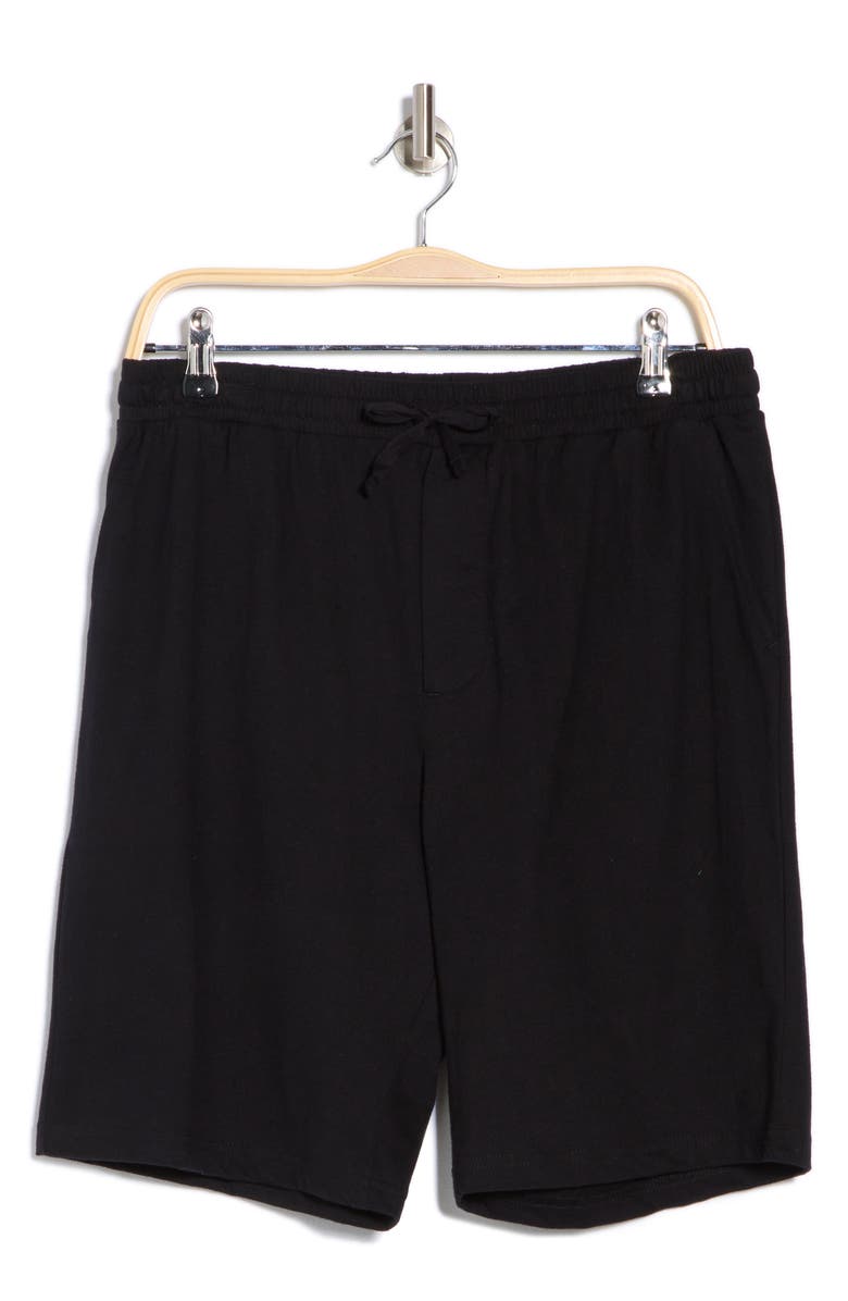 NORDSTROM RACK Cotton Basic Sleep Shorts, Alternate, color, Black