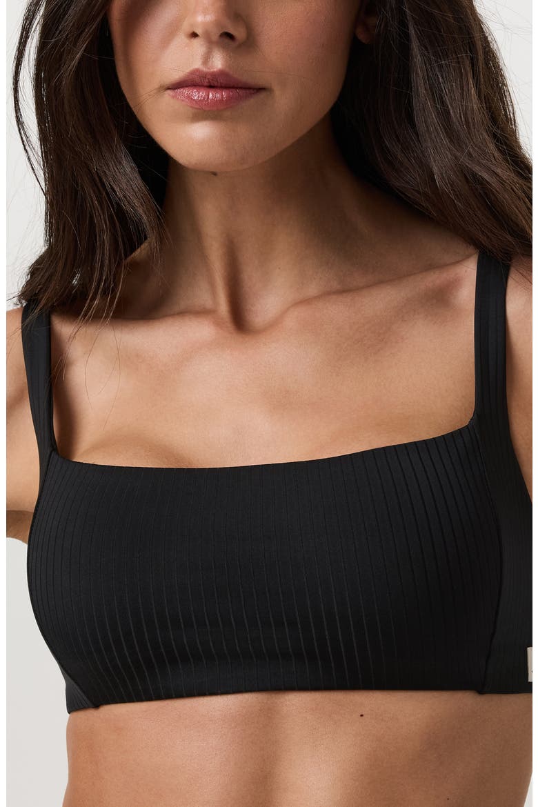 Inversion Rib Sports Bra, Alternate, color, BLACK