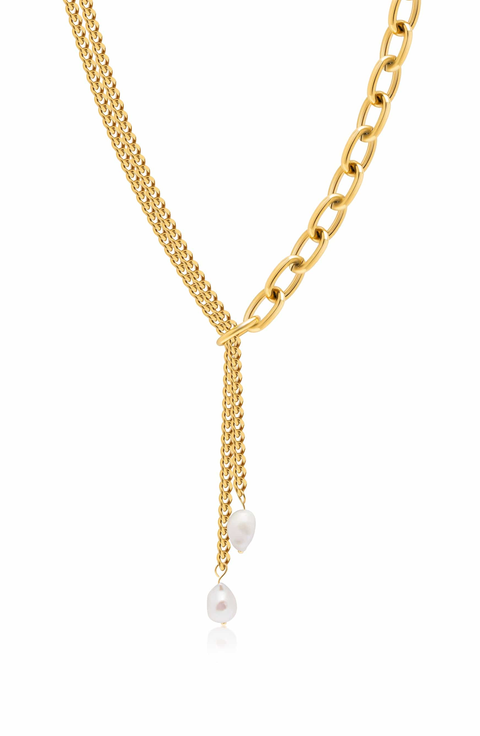 Transformer Pearl Necklace