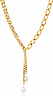 Nialaya Transformer Pearl Necklace