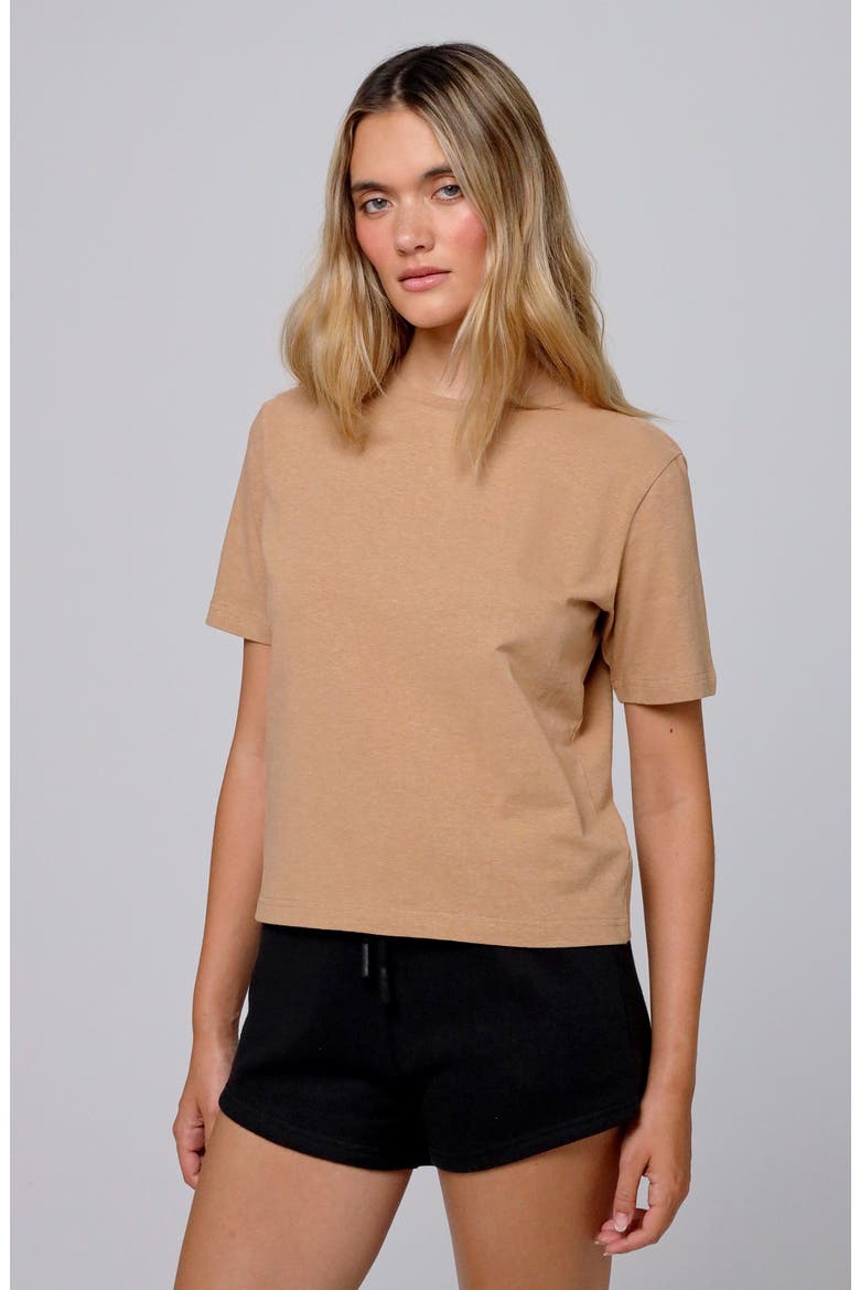 Hemp Essentials Short Sleeve Tee, Main, color, fawn