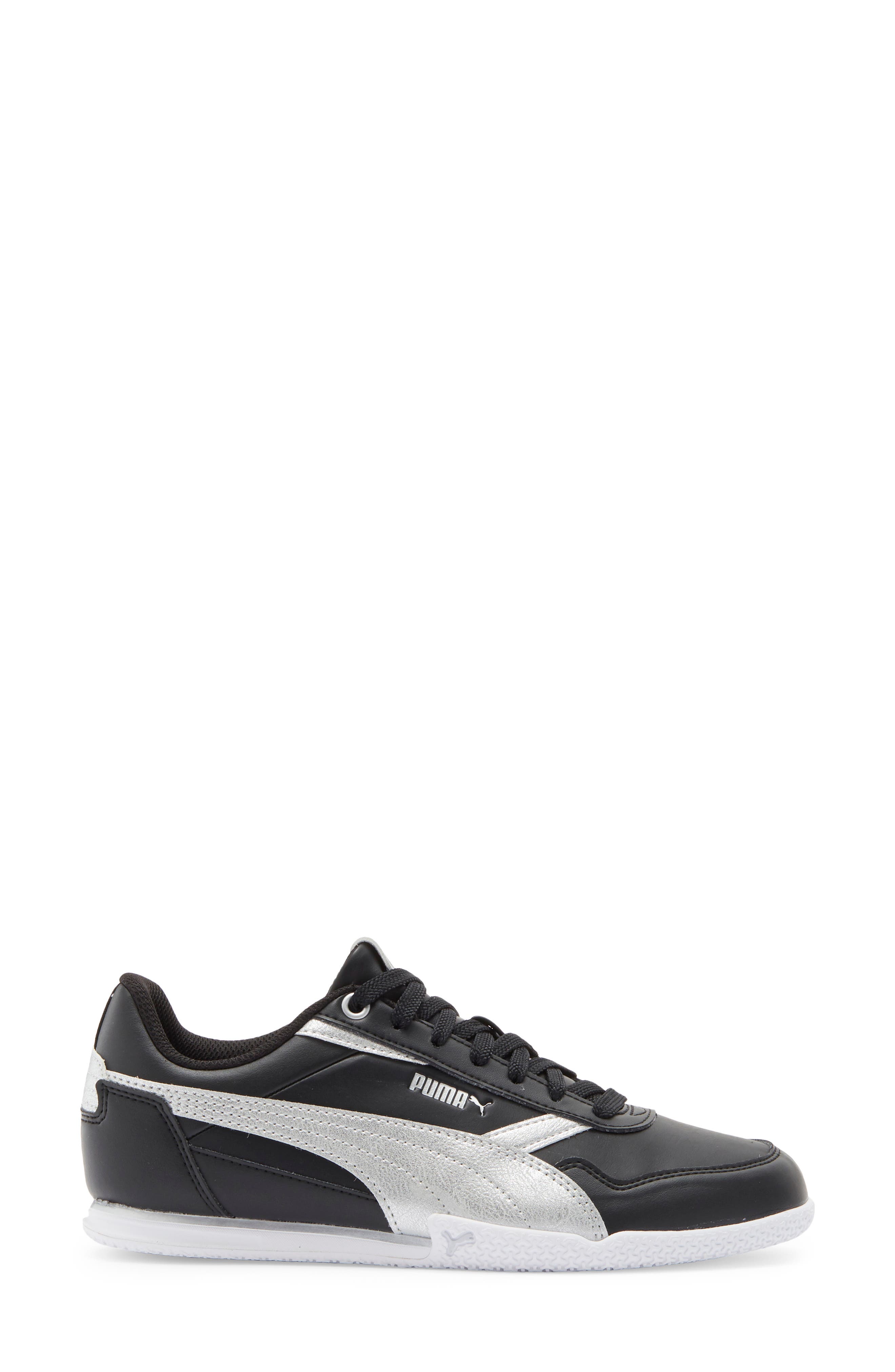PUMA Bella Donna Metallic Whisper Sneaker, Alternate, color, Puma Black/ Puma Silver